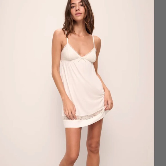 Eberjey Other - EBERJEY~ Mia Slip Chemise dress in Ivory Cream Size Medium